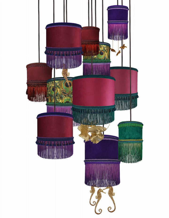 Set de 11 lustre PAPUA