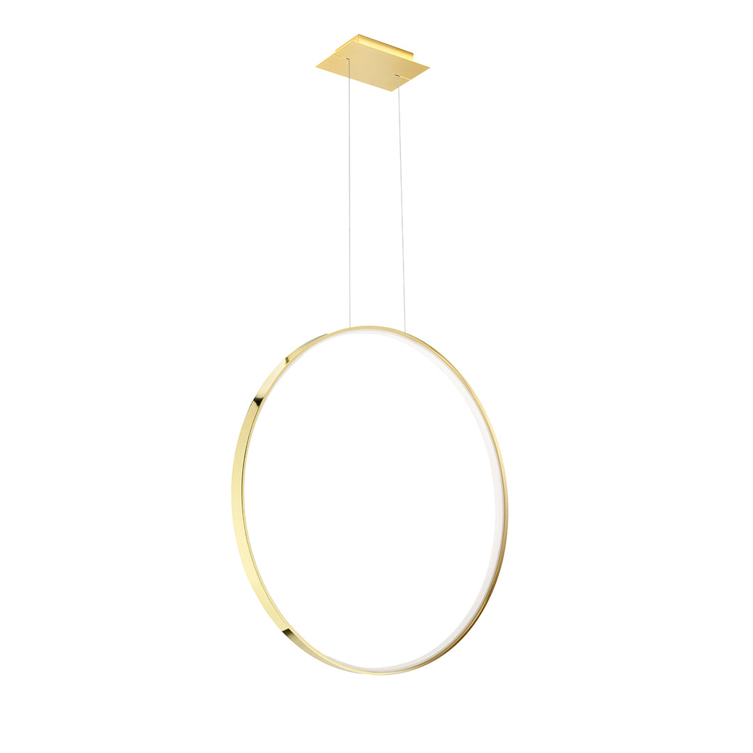 Lustra suspendata Rio 78 polished finisaj auriu LED 3000K