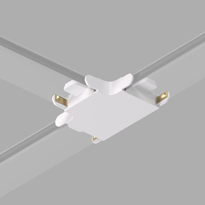 Conector tip T pentru șina AIR BASE, culoare albă