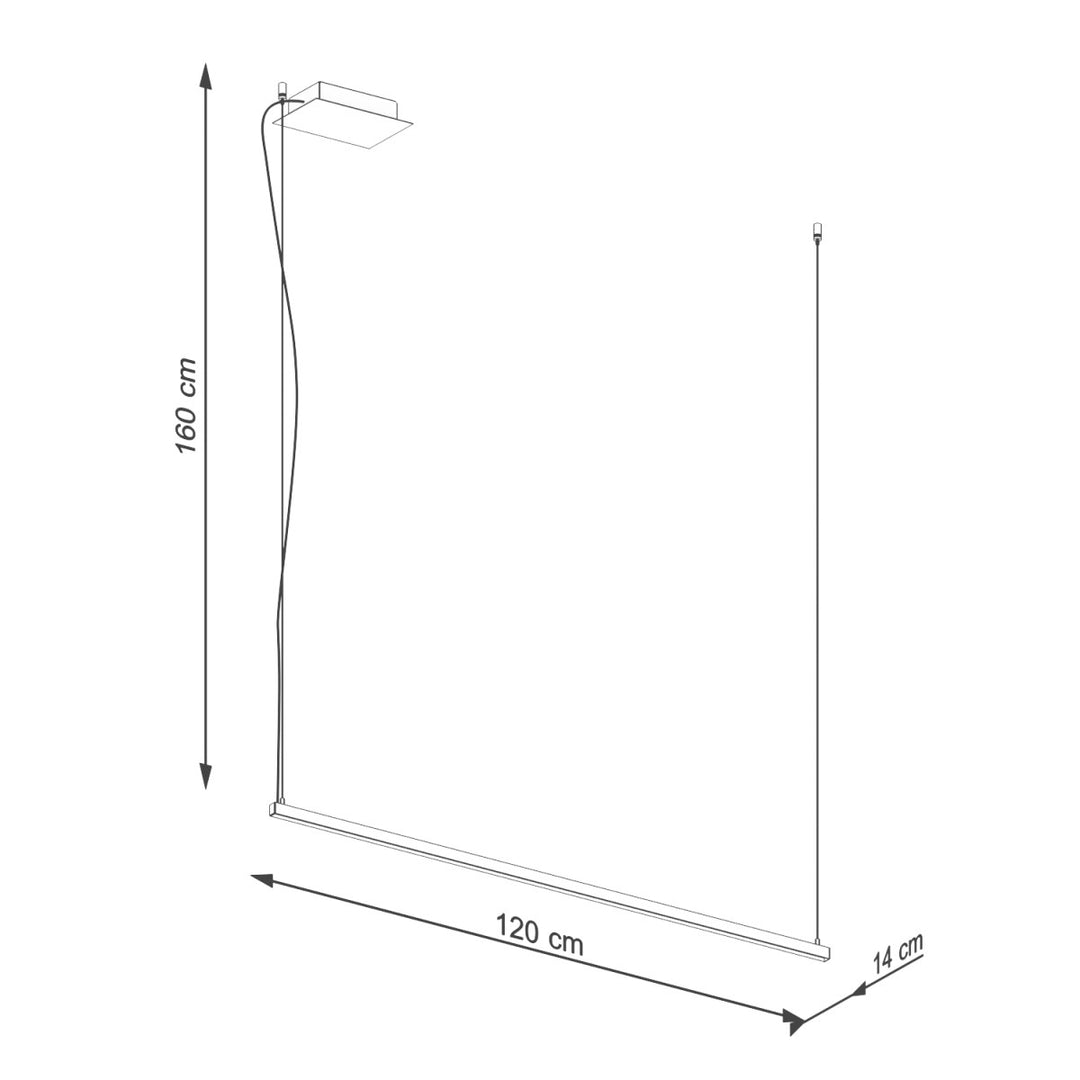 Lampa suspendata STRANG 120 LED 3000K TH.278