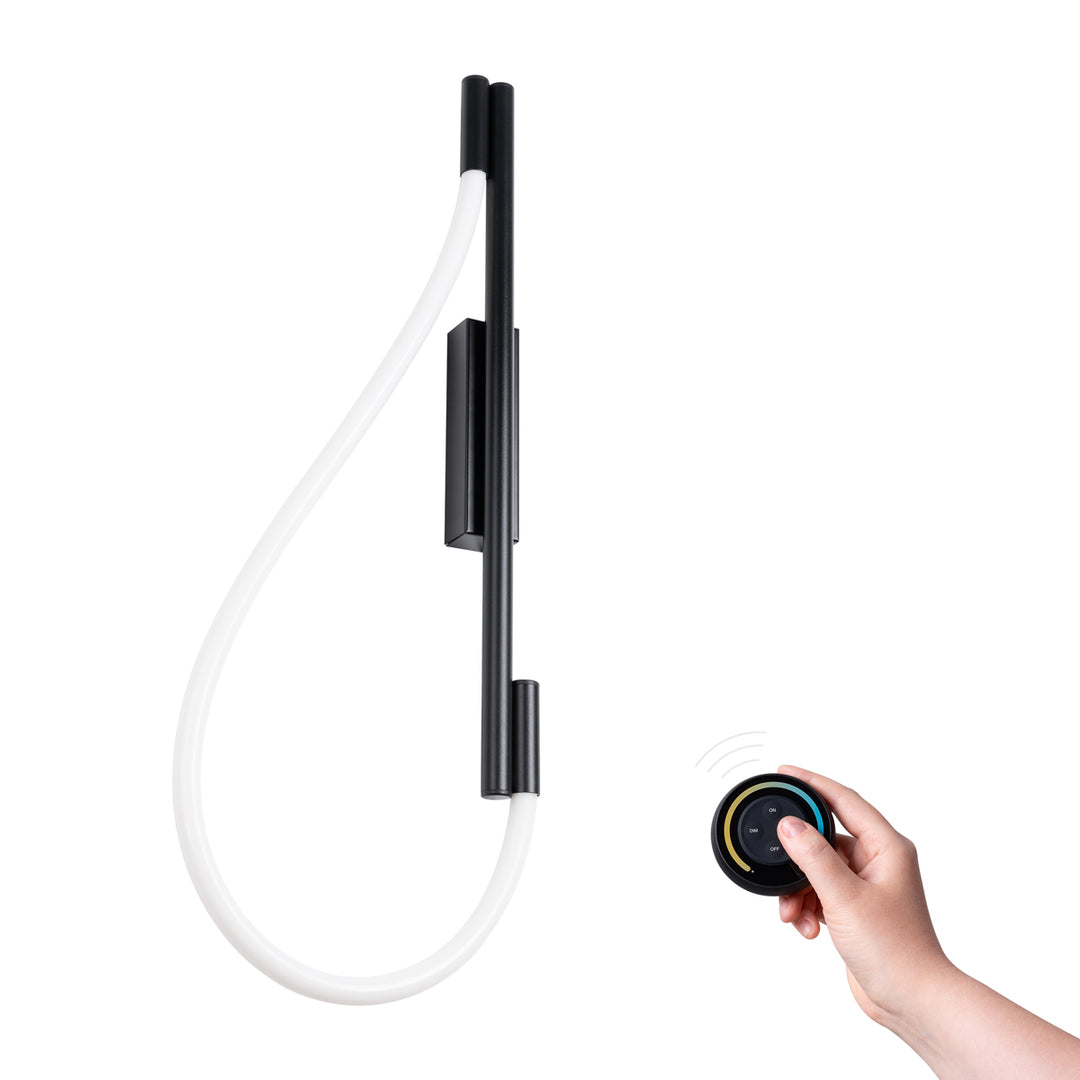 Aplica de perete Galakse finisaj negru LED 2700-6500K