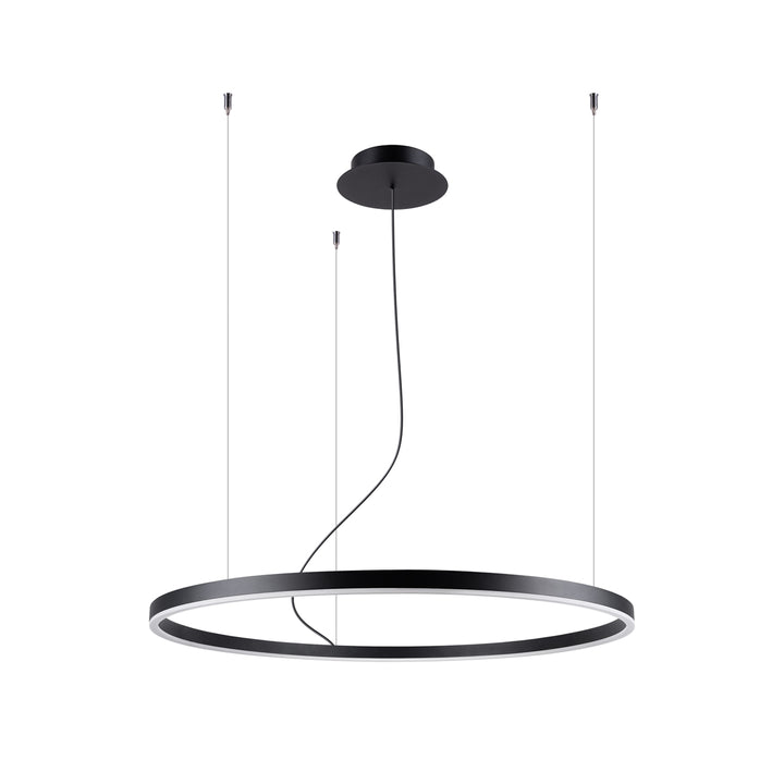 Lustra in forma de cerc ODA 80 negru LED 3000K TH.282