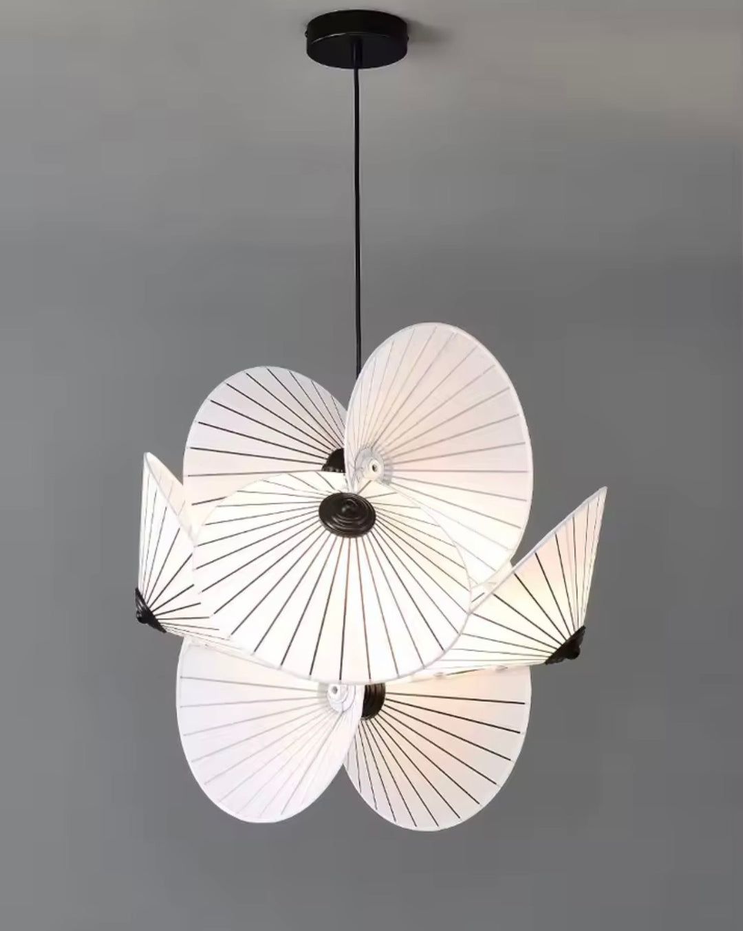 Lustra de design alb cu negru Seray