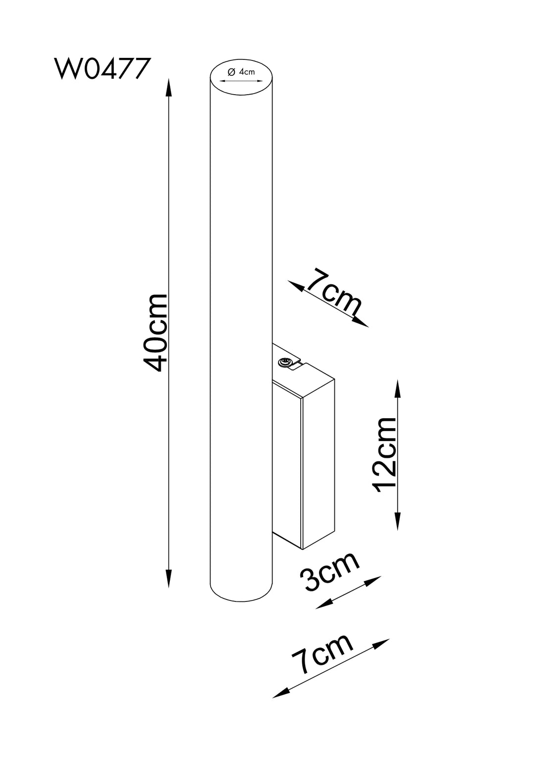 Aplica de perete LOFT 6W MAXLIGHT W0477