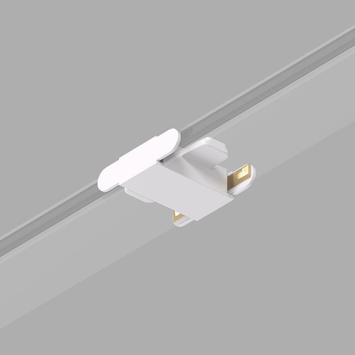 Conector drept pentru șina AIR BASE, culoare albă