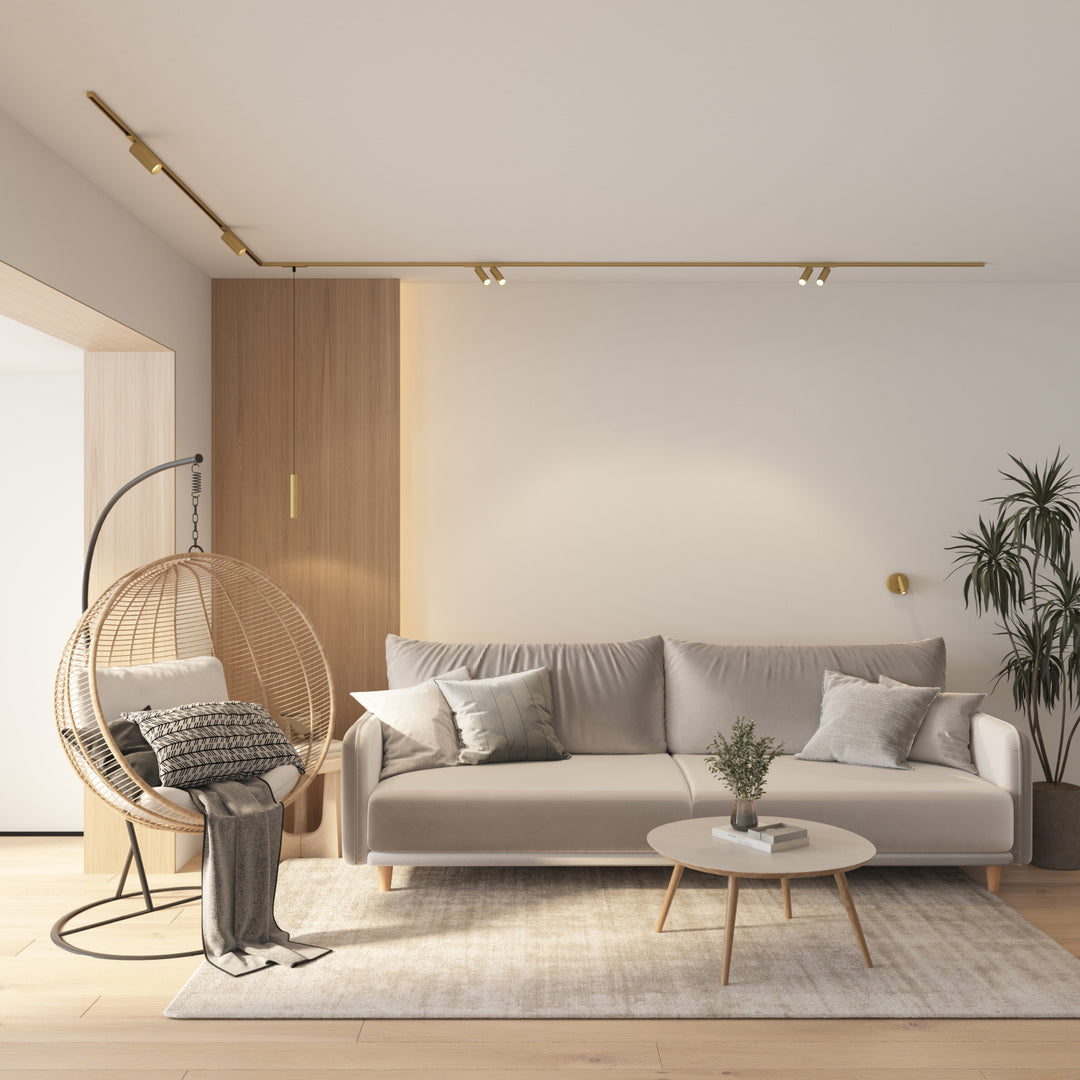 Spot LED pentru perete cu intrerupator Shine Wall alama satinata