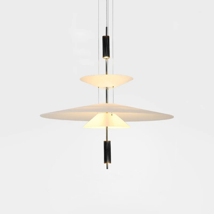 Lustra de design formata din discuri cu spot led Nordic Ufo