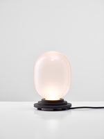 Lampa de masa din sticla suflata manual Stratos by Dechem