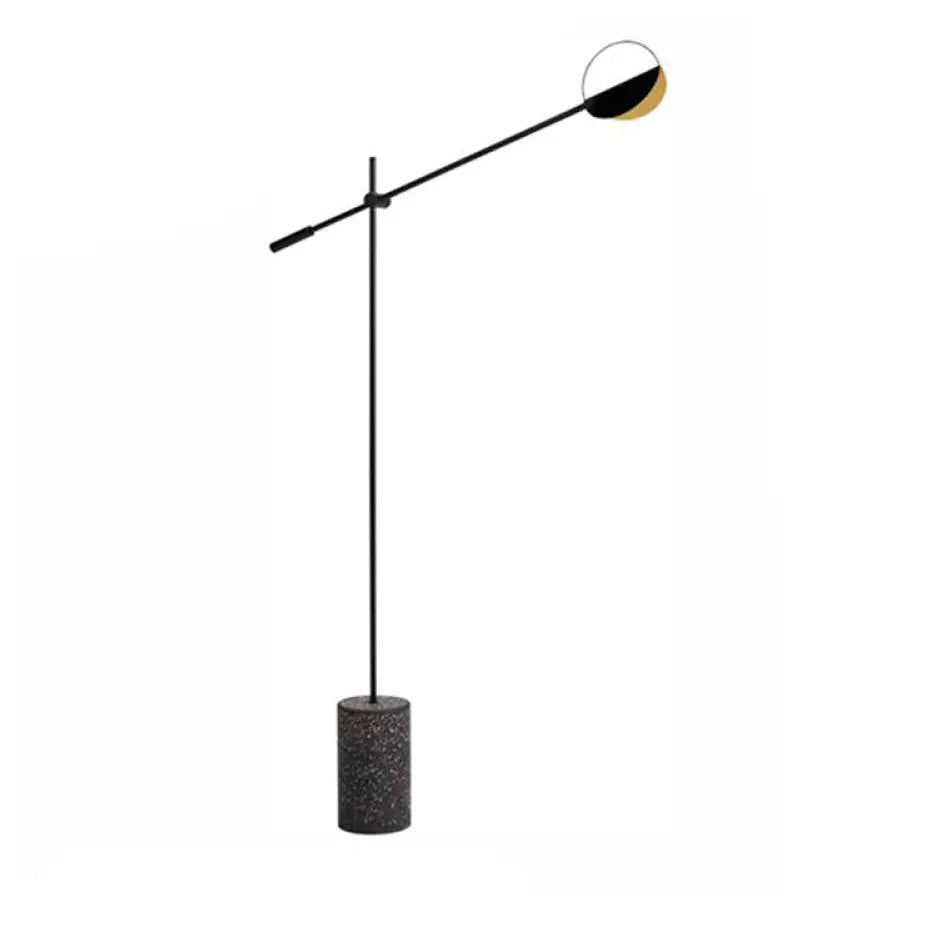 Lampadar designer nordic metal si travertin