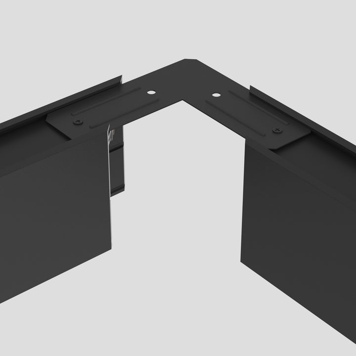 TR/EU-2202-BK Conector unghiular intern mecanic pentru șinele din seria SMART