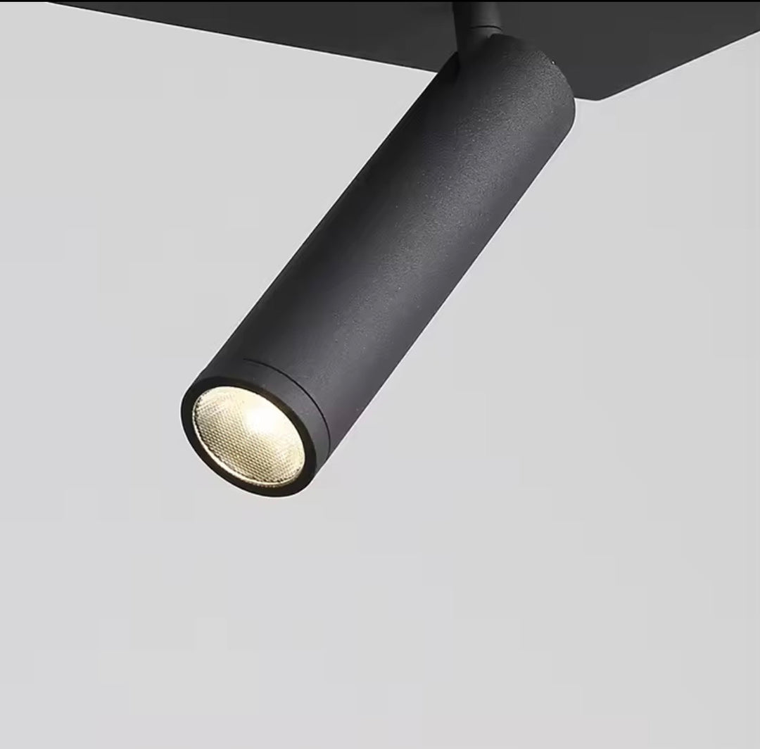 Lustra liniara neagra minimalista Spot Accesories Glim