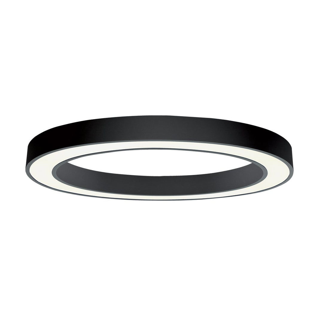 Plafoniera neagra in forma de inel led Ring D900 3000K