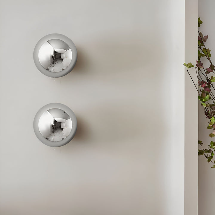 Aplica de perete  design rotunda din metal Led Lunar