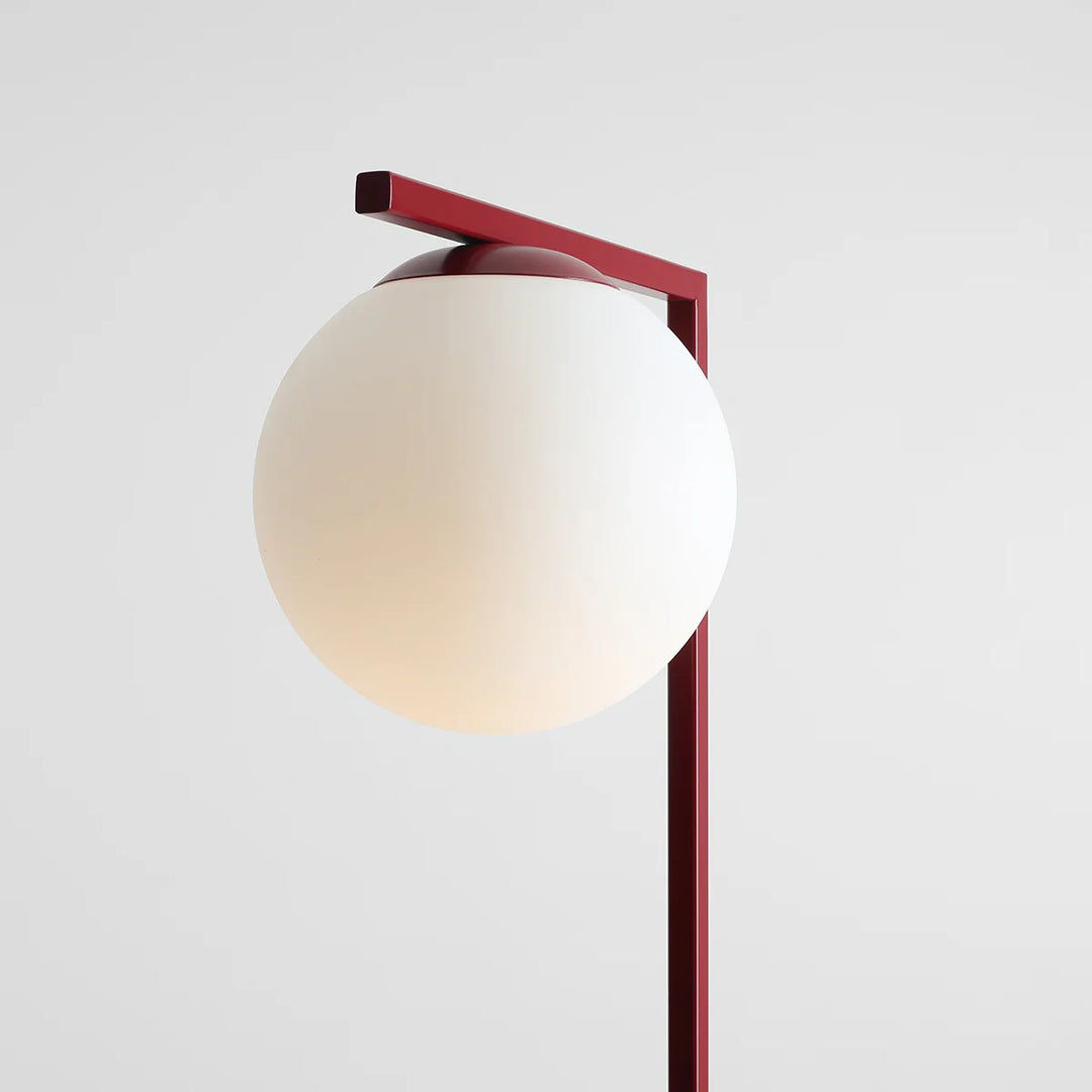 Lampadar simplu cu abajur in forma de glob opac Zac by Aldex