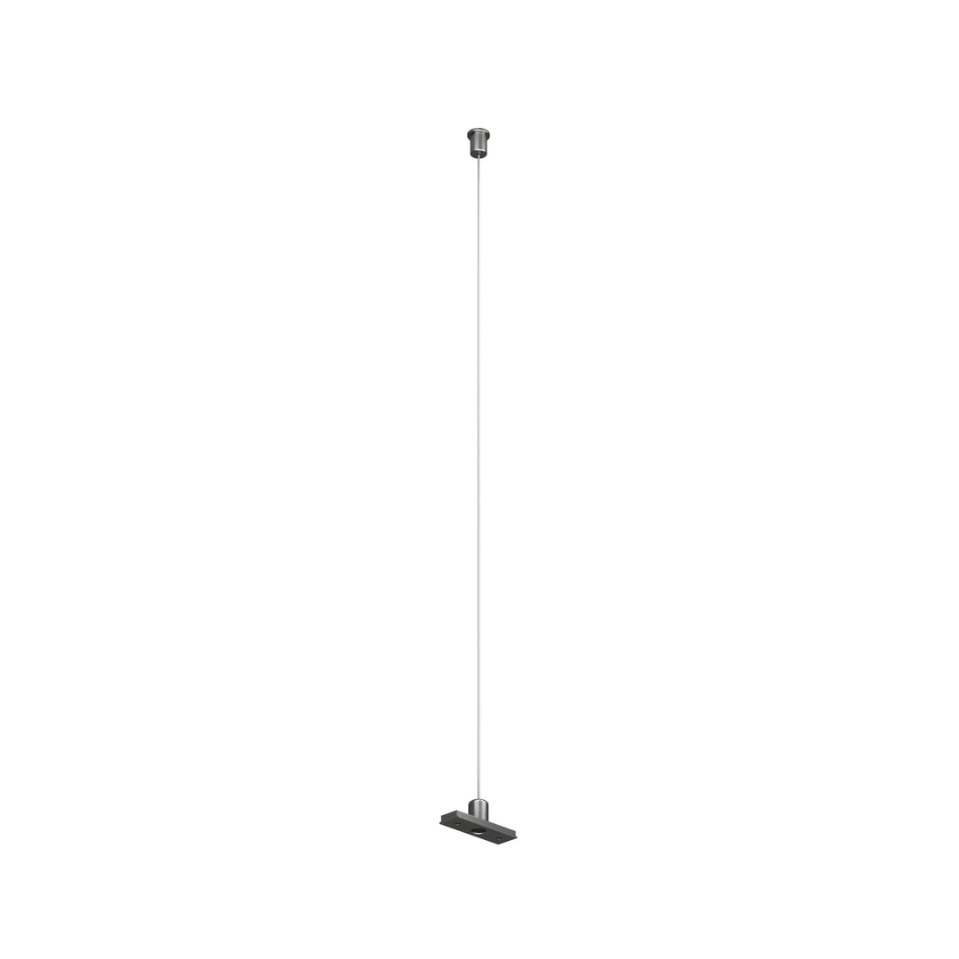 Suspensie mecanică pentru șină SHINE BASE, nichel închis, 2m reglabil – Denkirs