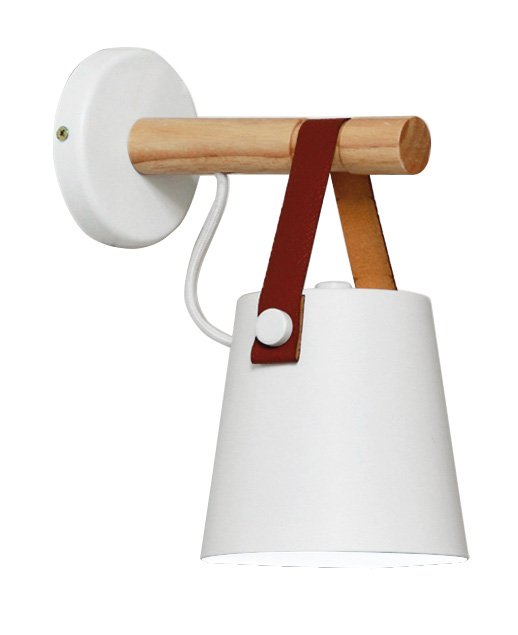 Aplica de perete cu abajur conic alb Vetra