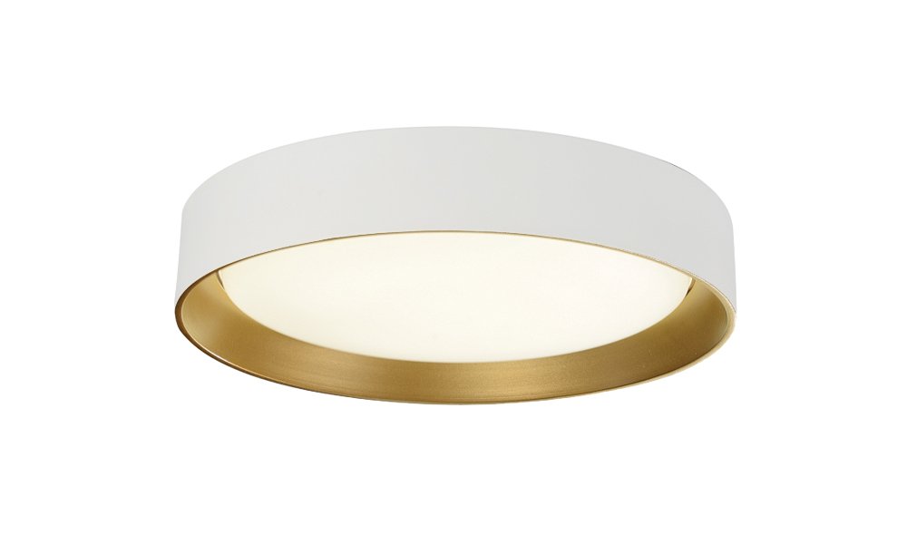 Plafoniera cu rama alba/aurie Spirited