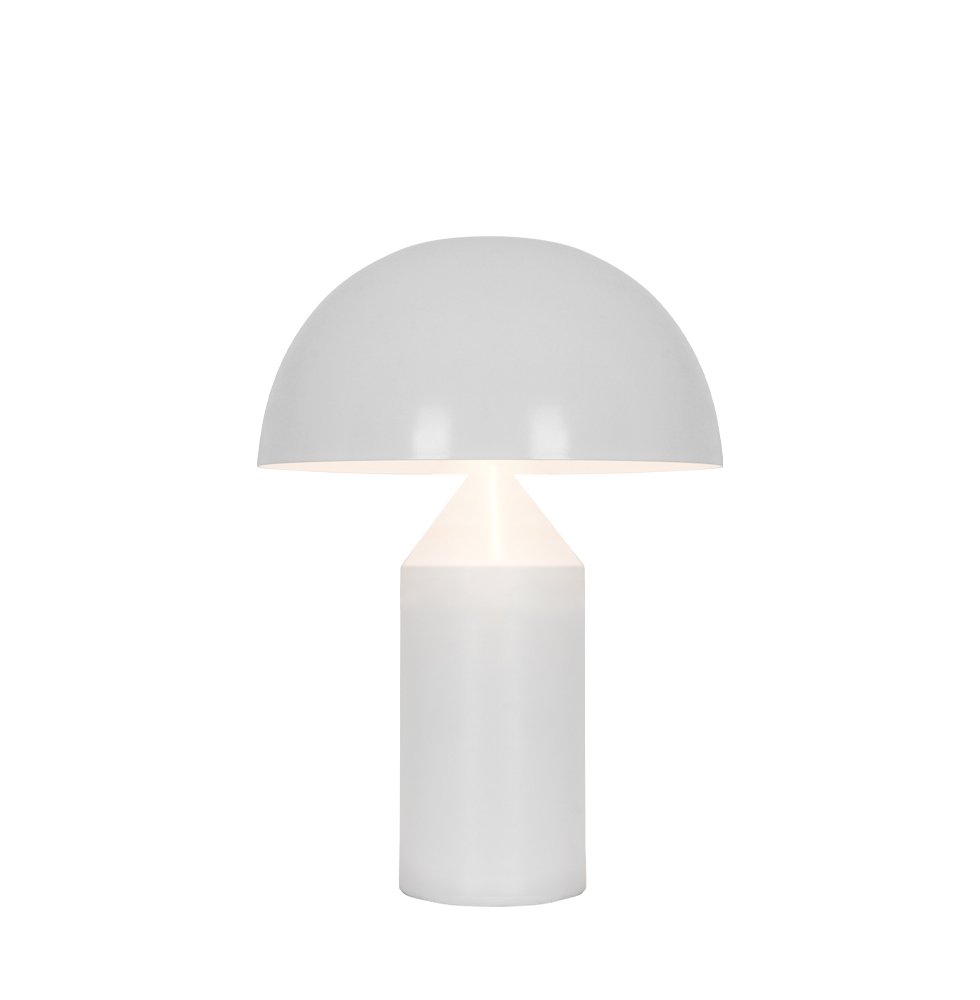 Lampa de masa alba cu design modern Nilson