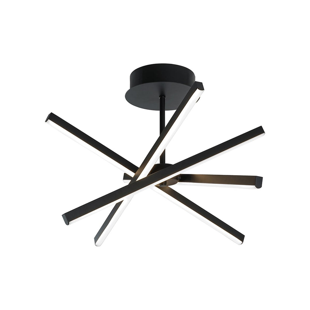 Plafoniera neagra cu 4 baghete led Ray