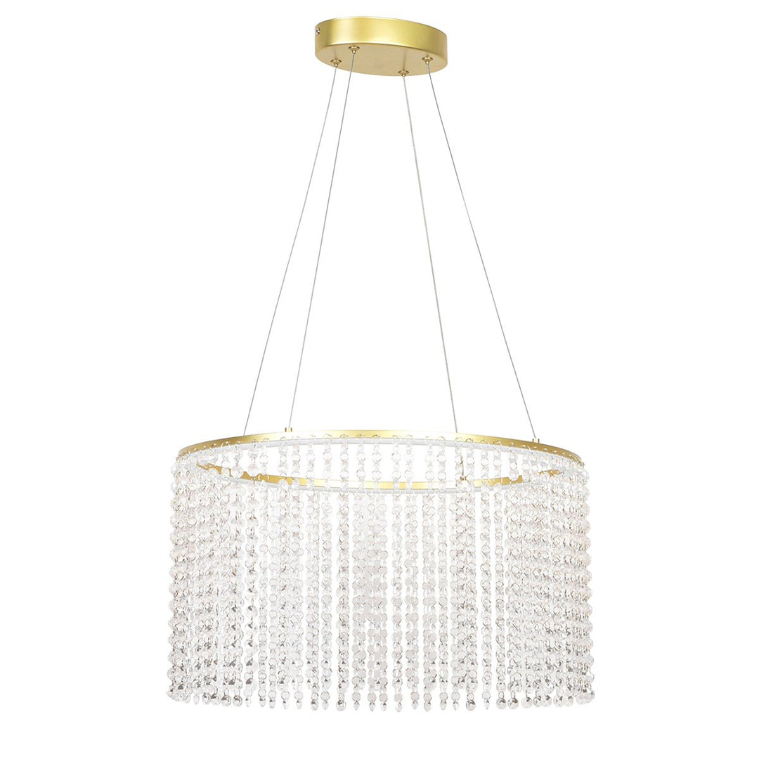 Lustra suspendata aurie cu cristale L:500 Sol