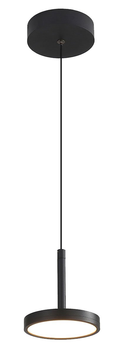 Pendul led minimalist cu abajur negru Eden