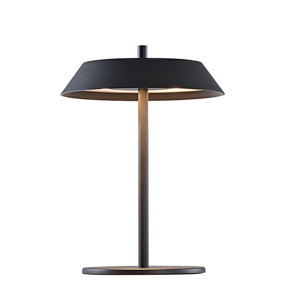 Lampa de masa neagra led Leona
