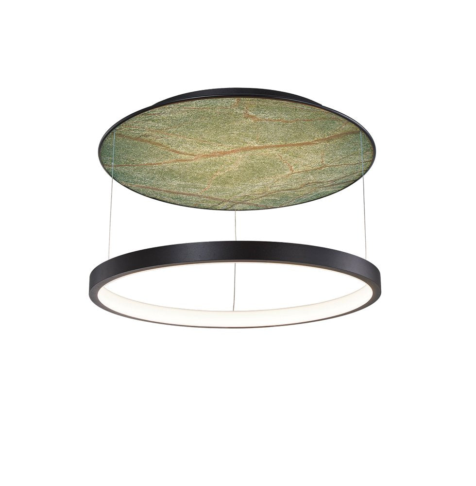 Plafoniera cu piatra naturala si cerc led Marilia