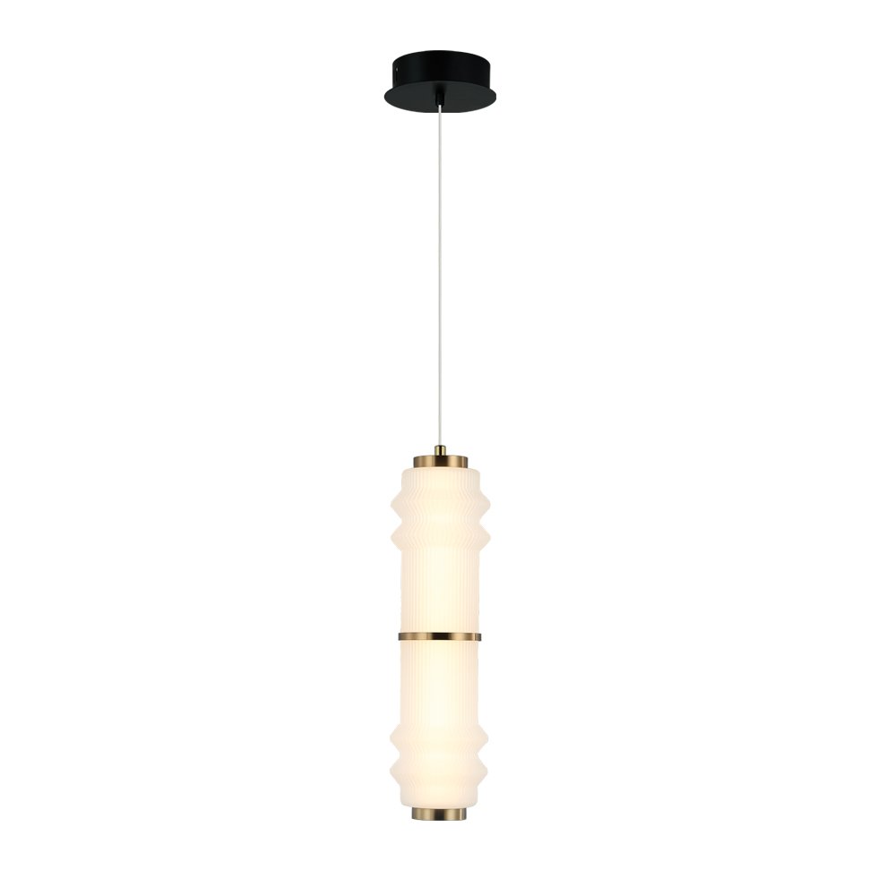 Pendul cu design modern sticla alba Dereck