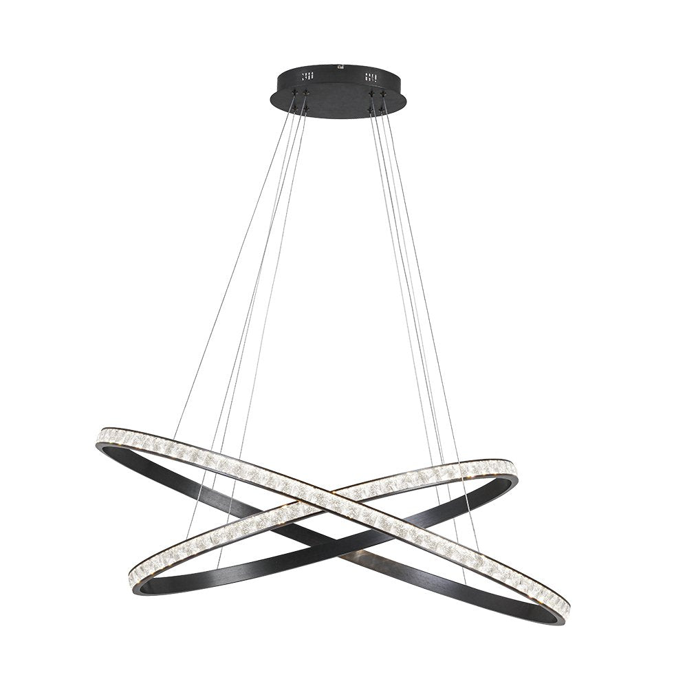 Lustra cu 2 cercuri intersectate led L:1000  Oriana