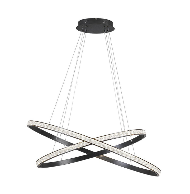 Lustra cu 2 cercuri intersectate led L:1000  Oriana