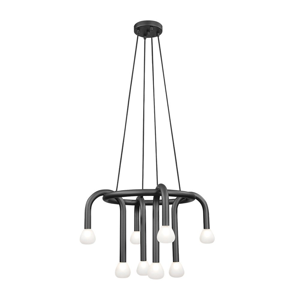 Lustra moderna neagra Delori