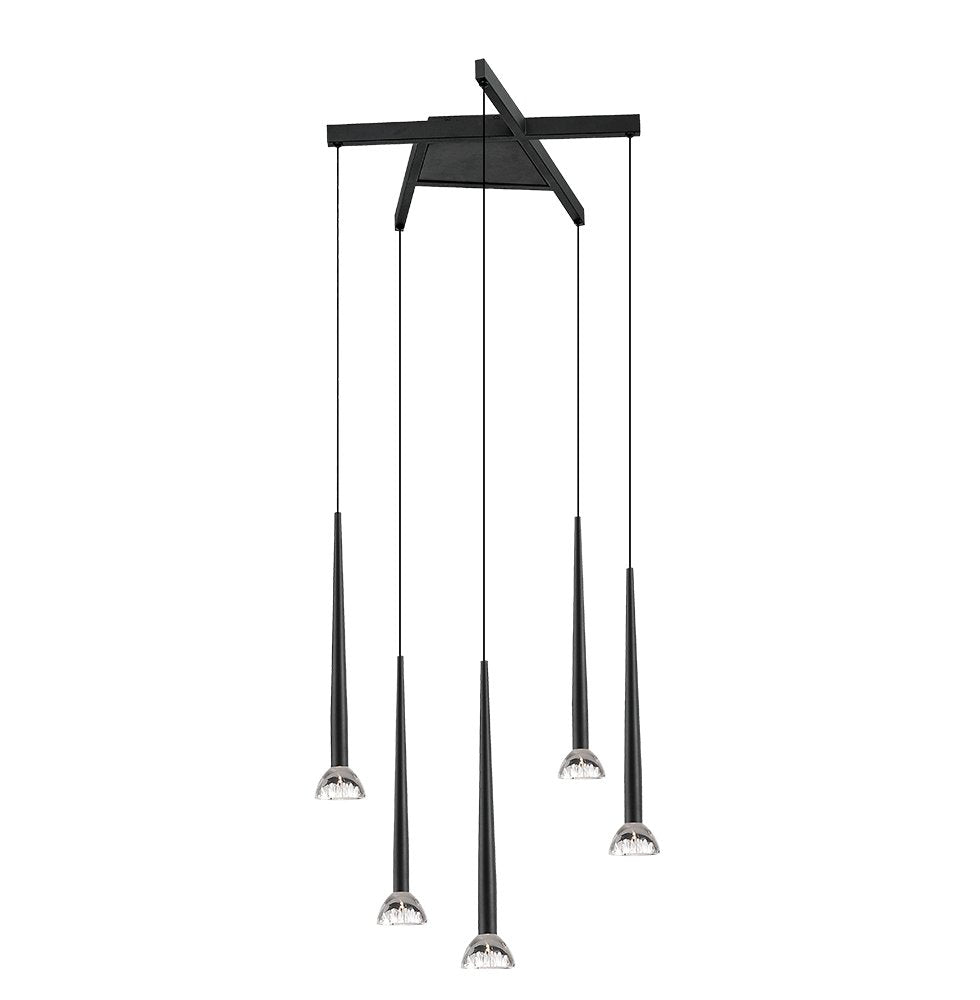 Lustra suspendata cu 5 pendule conice Rina