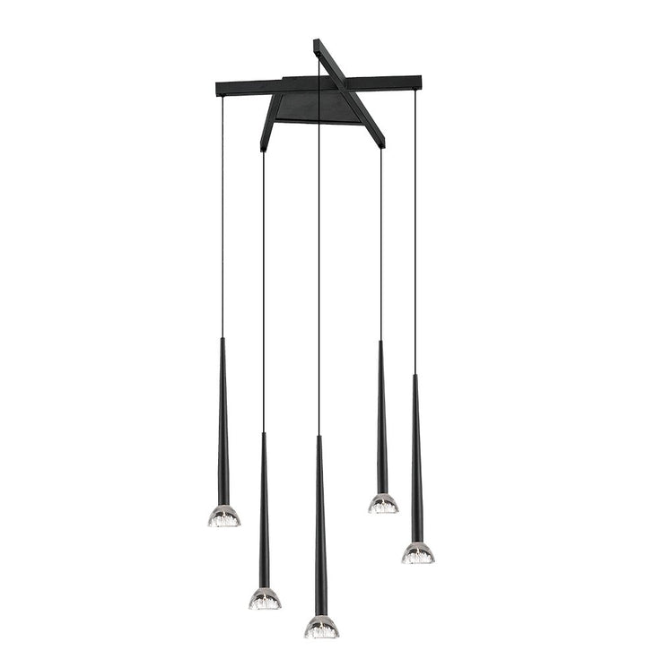 Lustra suspendata cu 5 pendule conice Rina