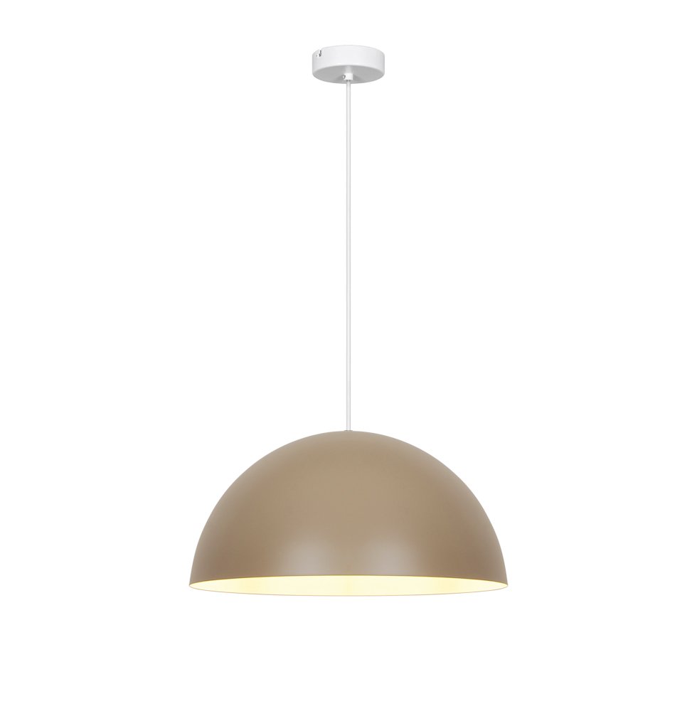 Pendul cu abajur semisferic maro Kody