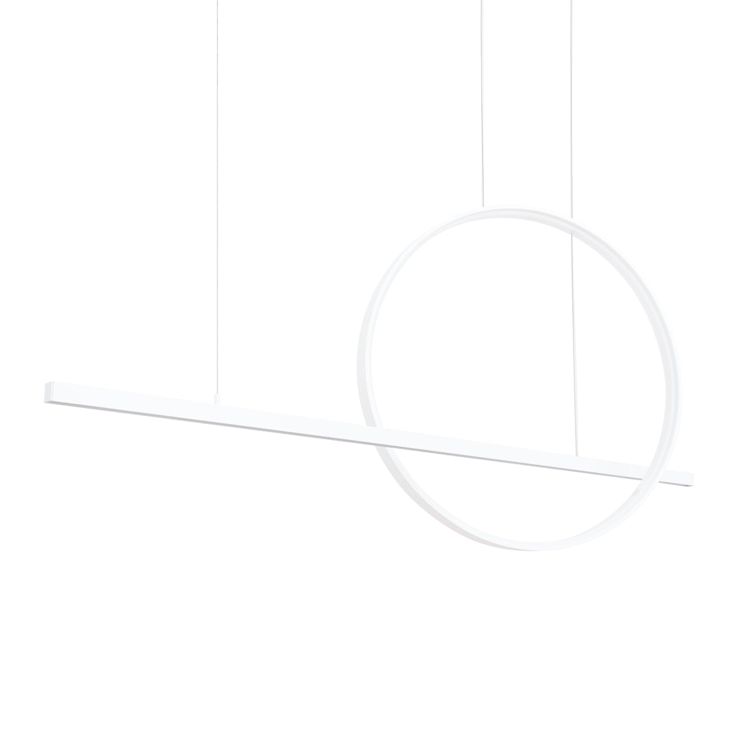 Lustra suspendata Glad finisaj alb LED 3000K