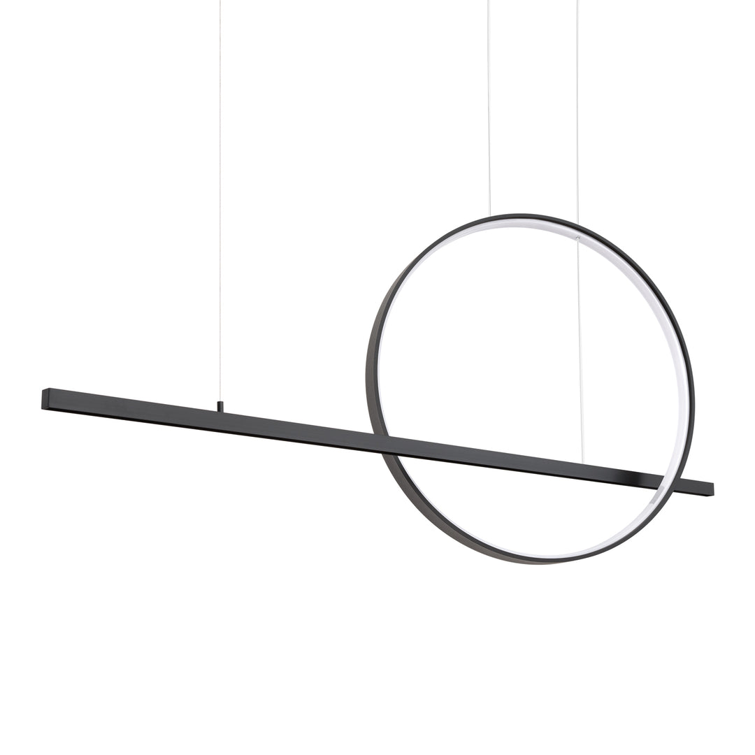 Lustra suspendata Glad finisaj negru LED 3000K