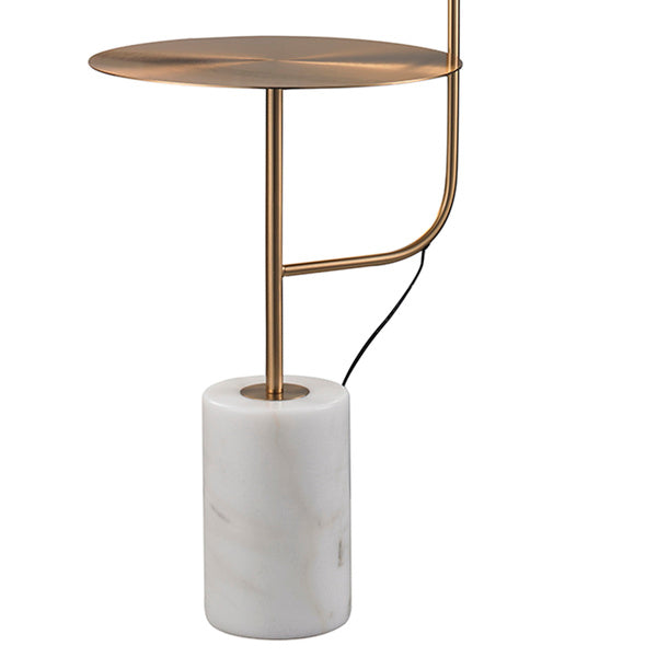Lampadar led de design cu marmura si masura de cafea Vincent