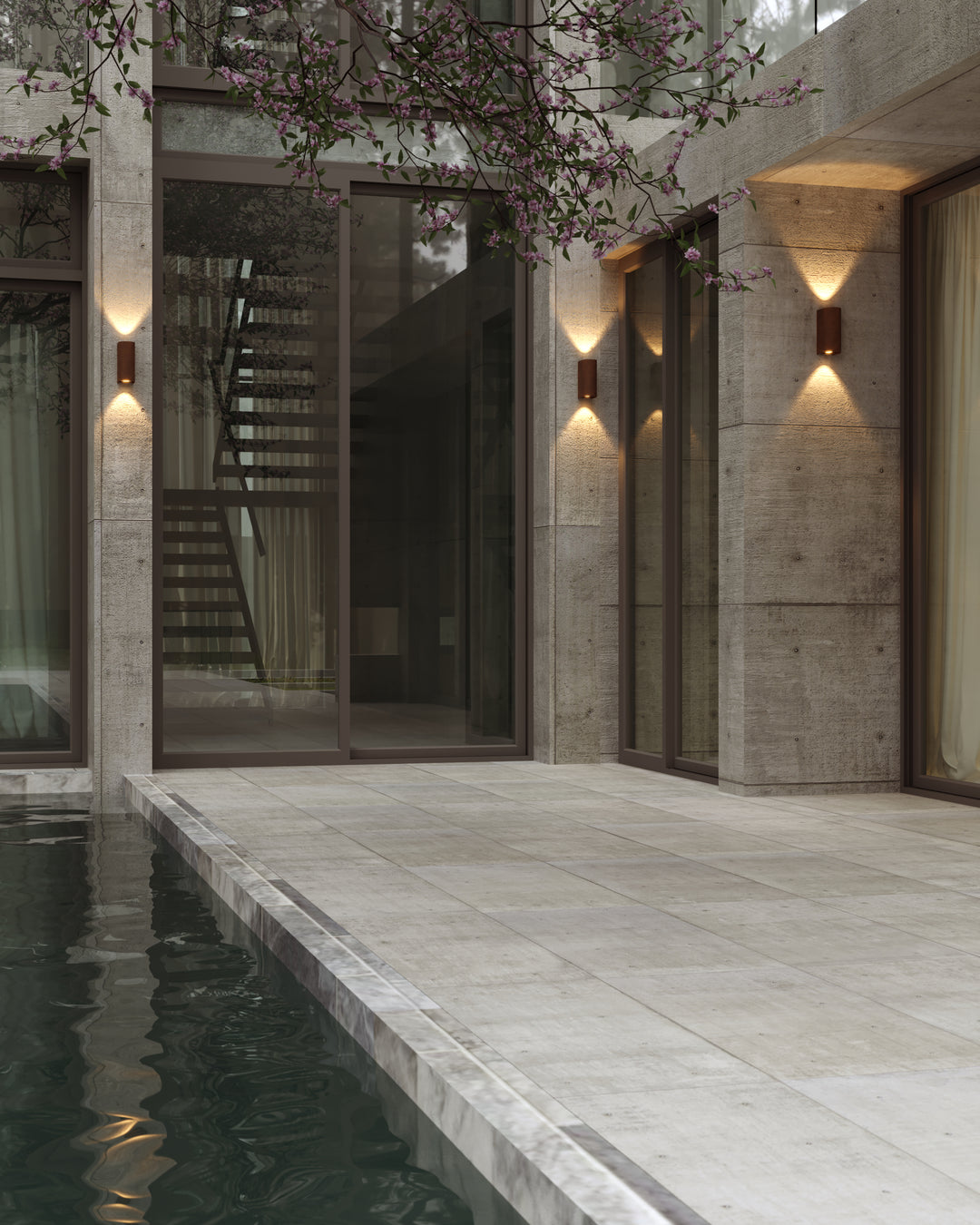 Lumina pentru perete exterior BADIA 12W CORTEN IP65 MAXLIGHT W0470