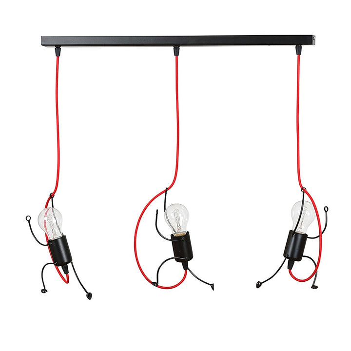 Lustra suspendata cu 3 pendule BOBI 3 neagra