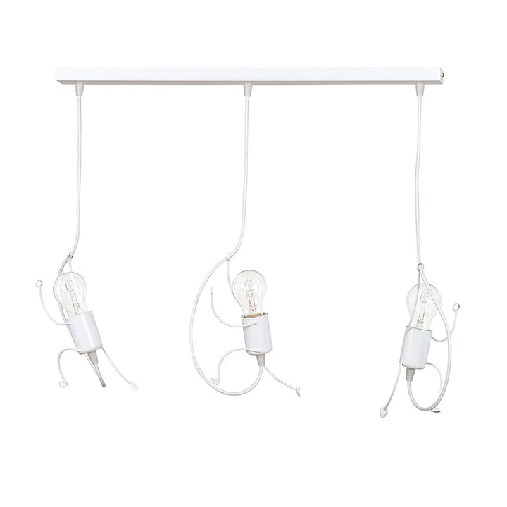Lustra suspendata cu 3 pendule BOBI 3 alba
