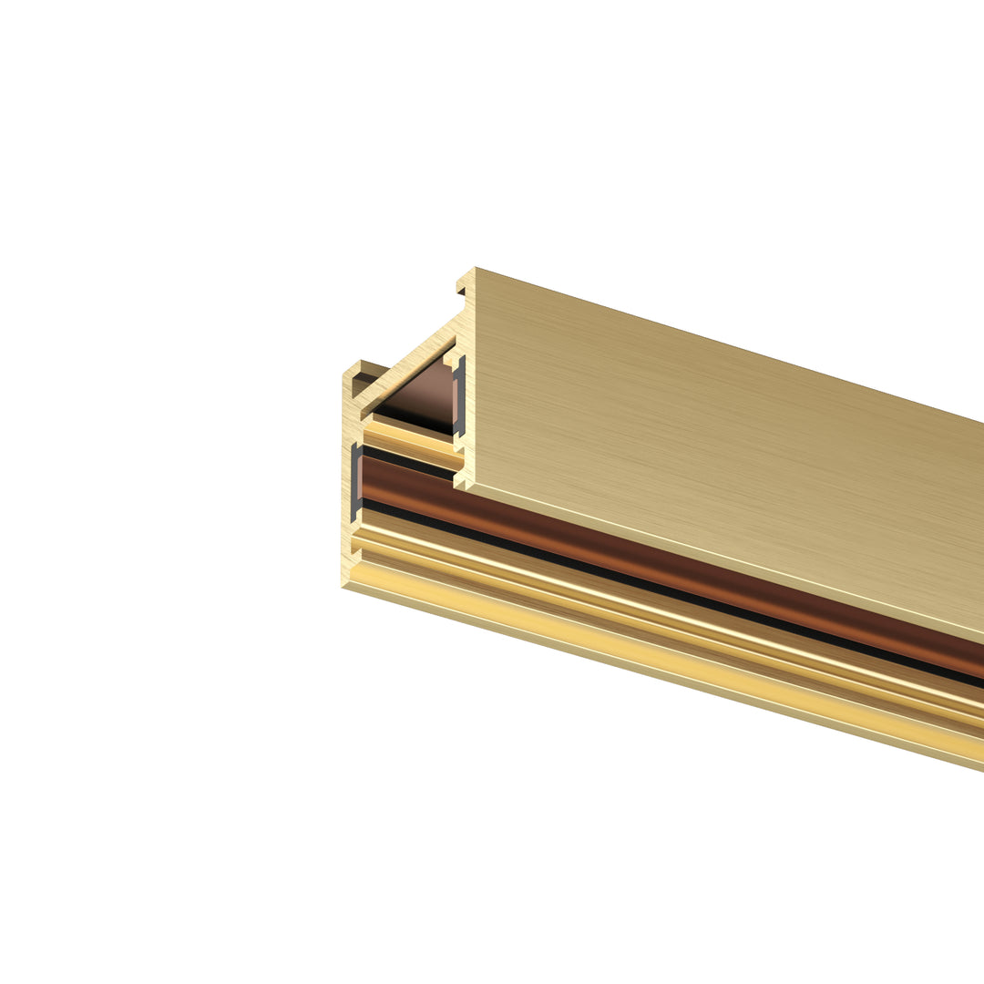 Șină monofazată SHINE BASE 1500mm, 48V, alamă satinat – Denkirs
