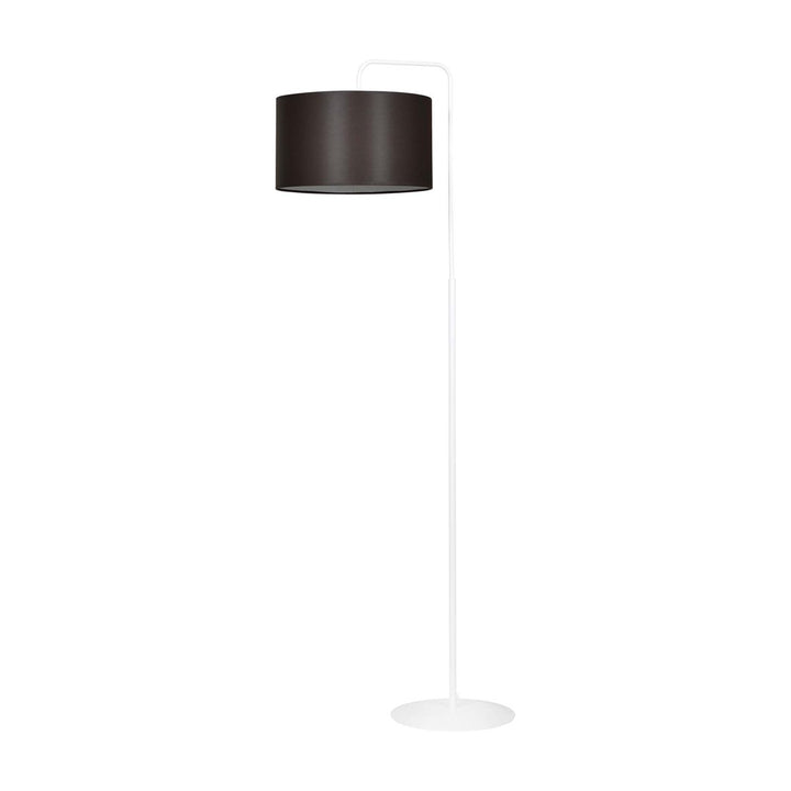 Lampa de podea TRAPO LP1 alba cu wenge