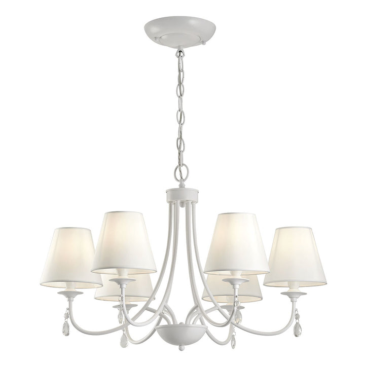 Candelabru alb clasic cu 6 lumini Patricia by Viokef