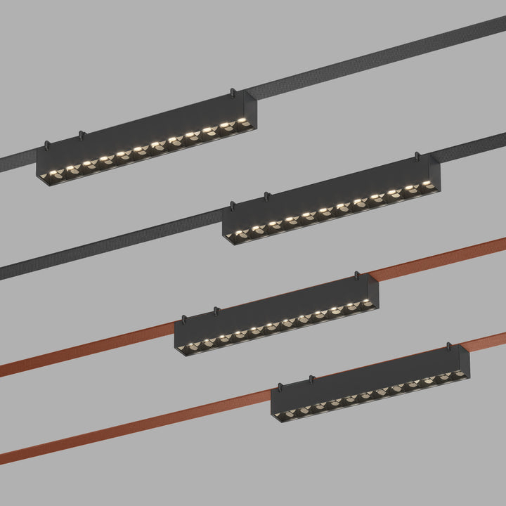Corp de iluminat liniar negru Belty Grill L323mm 12W 3000K