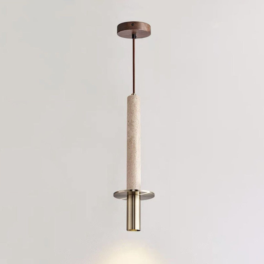 Pendul led design travertin Japandi