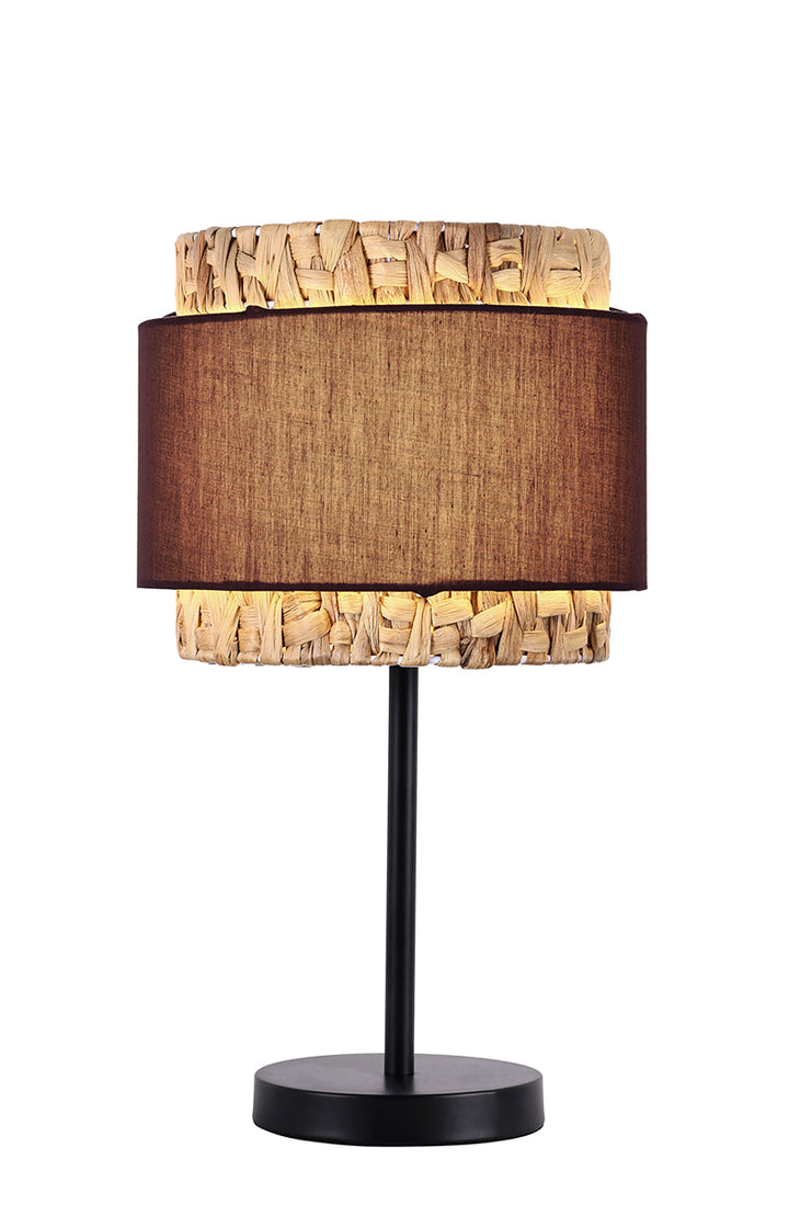Lampa de masa cu abajur din bambus si textil Riviera by Viokef Riviera
