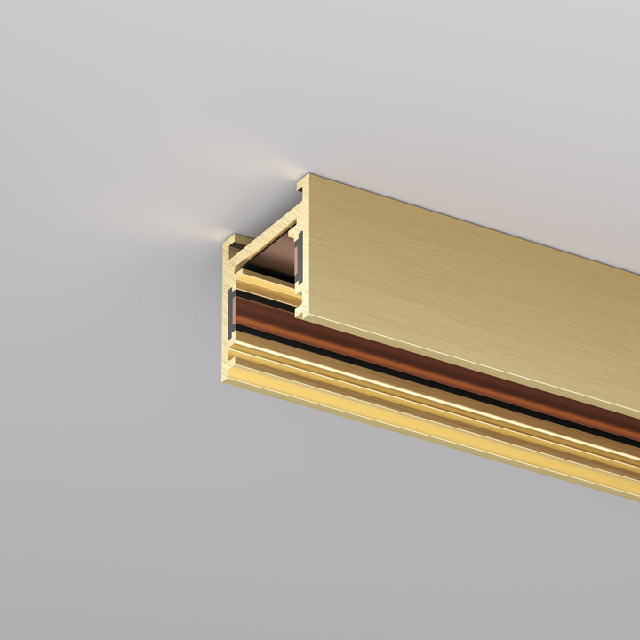 Șină monofazată SHINE BASE 1000mm, 48V, satin brass – Denkirs