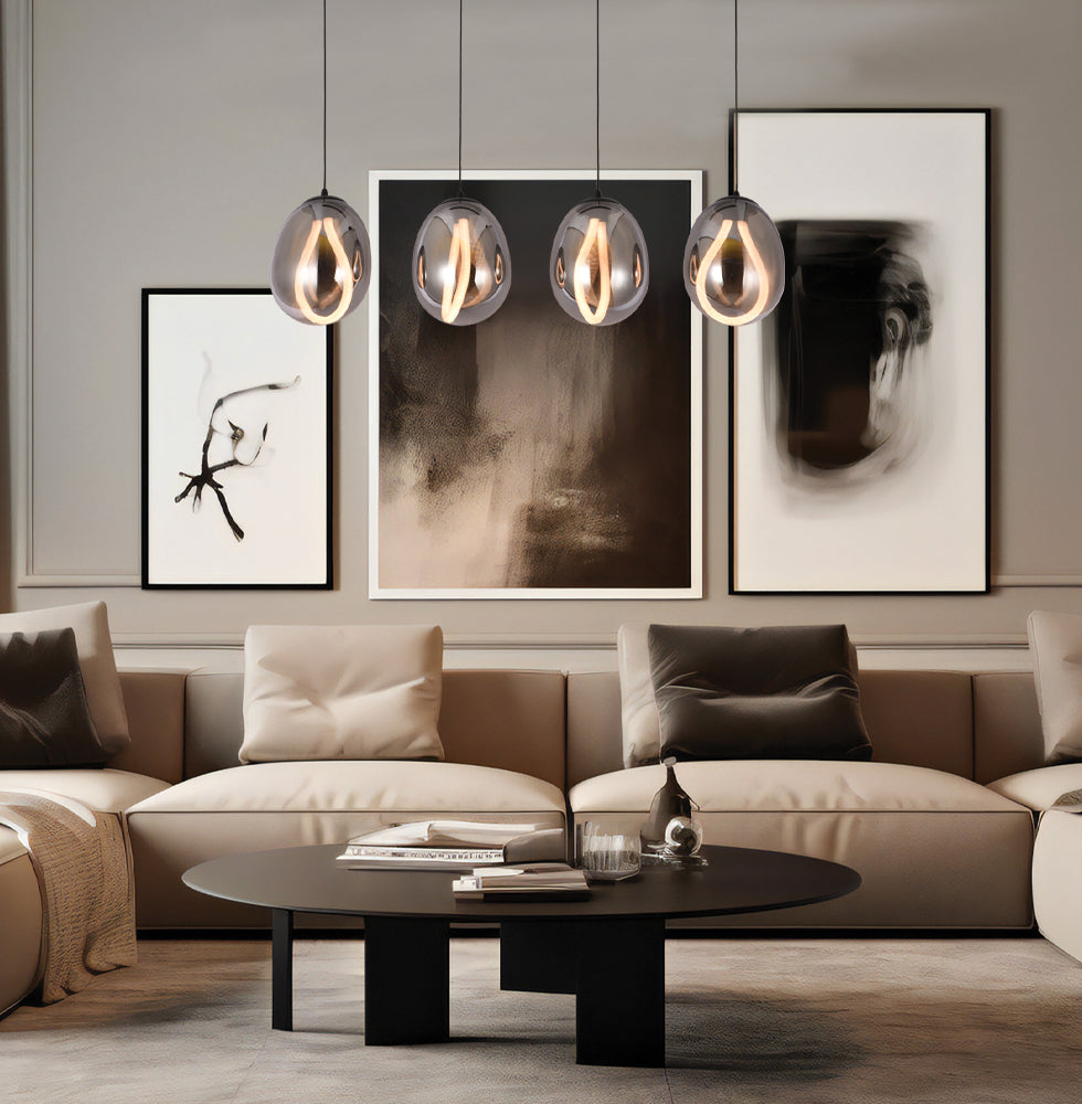 Lustra liniara cu 4 pendule led Melanie