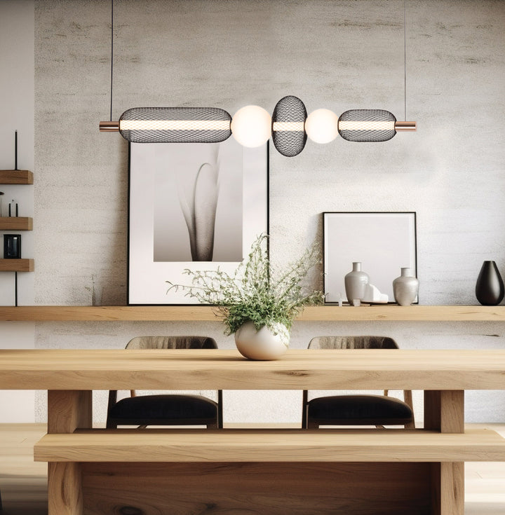 Lustra cu 5 elemente decorative Margot