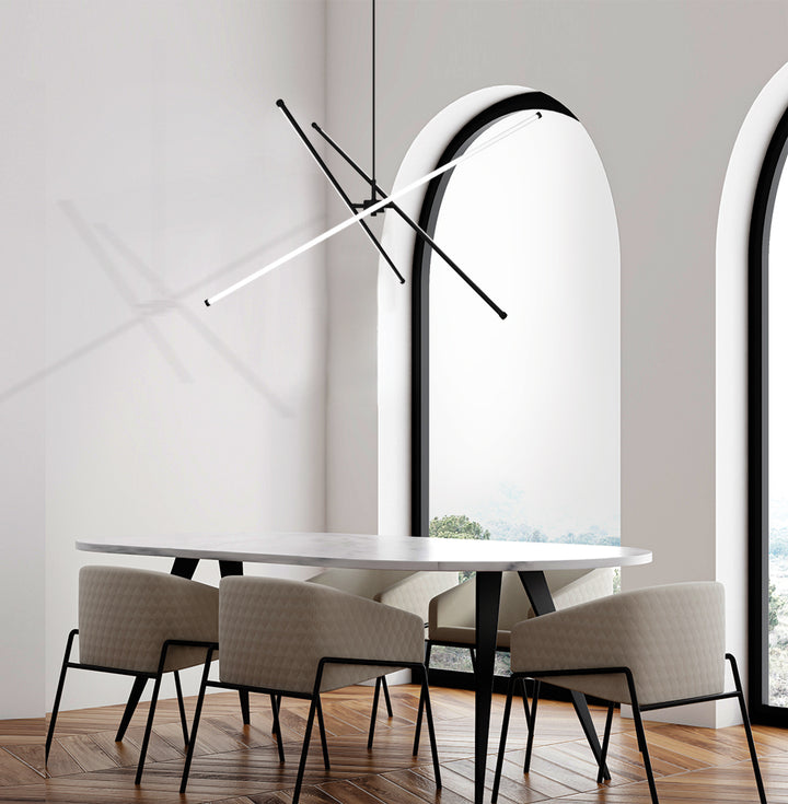 Lustra led cu 3 tije suspendate D:900 Sandy